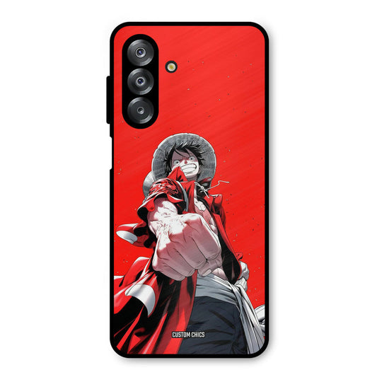 Red Luffy Samsung Galaxy A17 Mobile Back Cover - Anime PrintShield Case