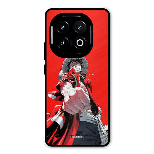 Red Luffy iQOO 13 Mobile Back Cover - Anime PrintShield Case