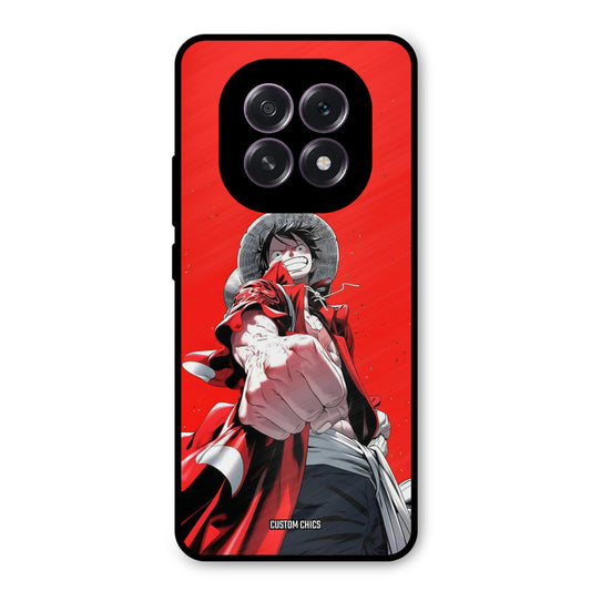 Red Luffy Oppo F29 Mobile Back Cover - Anime PrintShield Case