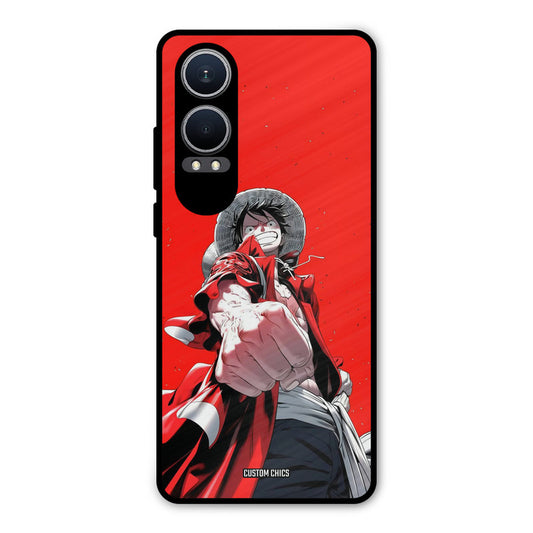 Red Luffy Oneplus Nord CE4 Lite Mobile Back Cover - Anime PrintShield Case