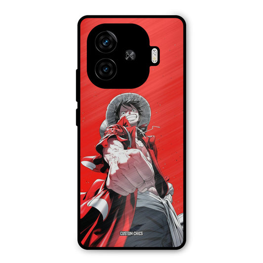 Red Luffy iQoo Neo 10R Mobile Back Cover - Anime PrintShield Case