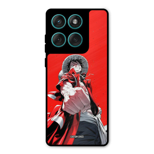 Red Luffy Motorola Edge 60 Mobile Back Cover - Anime PrintShield Case