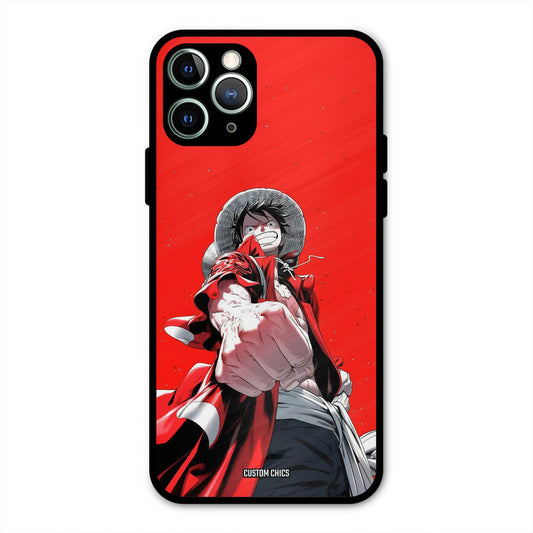 Red Luffy iPhone 11 Pro Max Mobile Back Cover - Anime PrintShield Case