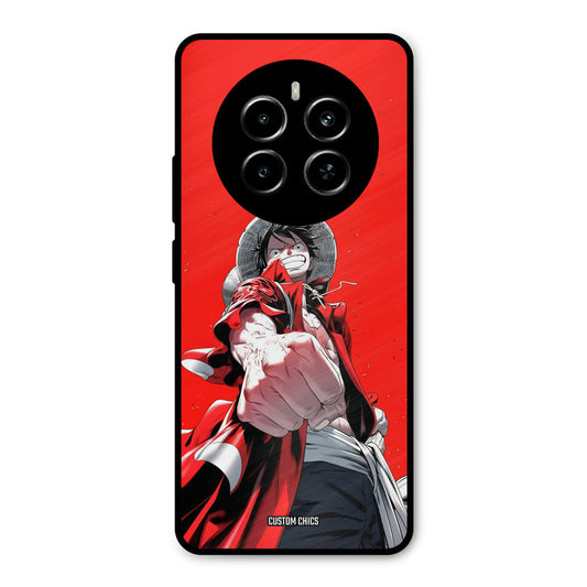 Red Luffy Realme P1 5G Mobile Back Cover - Anime PrintShield Case