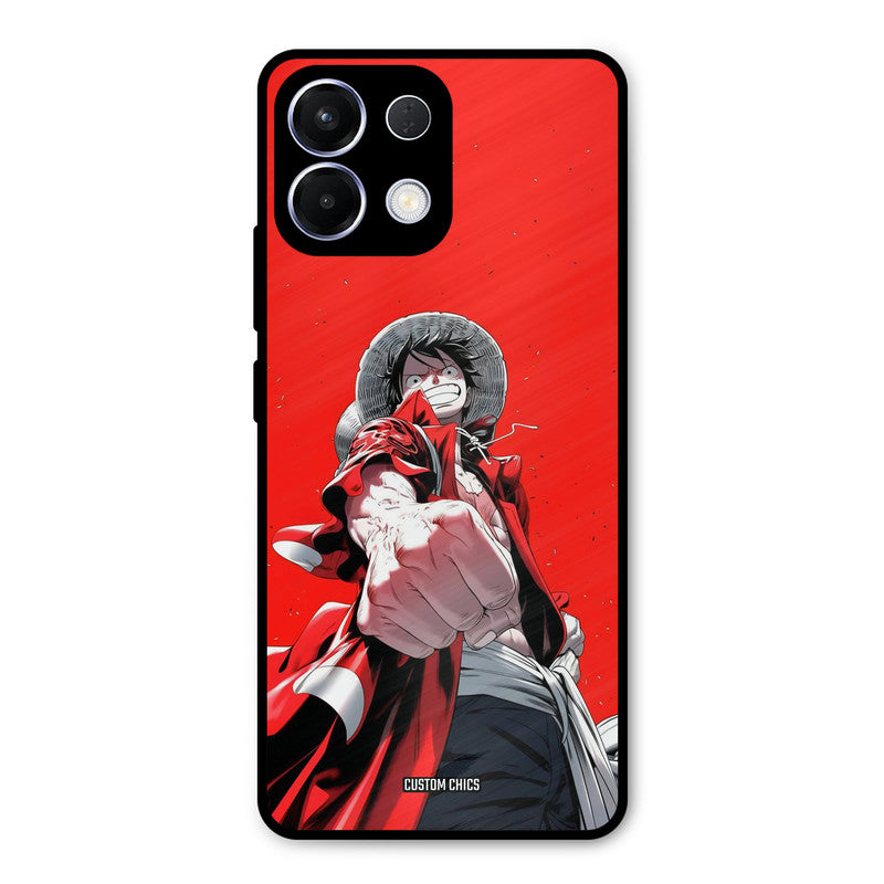Red Luffy Oppo K13 5G Mobile Back Cover - Anime PrintShield Case