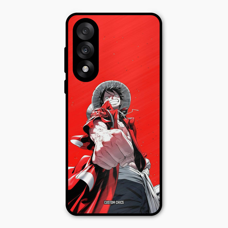 Red Luffy Oneplus Nord 5 Mobile Back Cover - Anime PrintShield Case