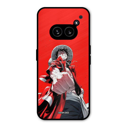 Red Luffy Nothing Phone 2a Mobile Back Cover - Anime PrintShield Case