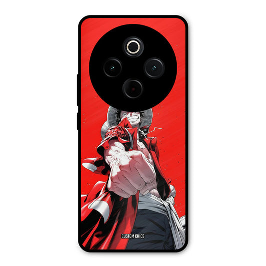 Red Luffy iQoo Z10 Mobile Back Cover - Anime PrintShield Case