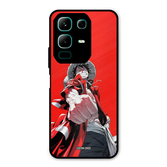 Red Luffy Infinix Note 50x Mobile Back Cover - Anime PrintShield Case