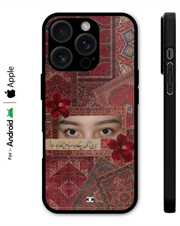 Red Pashmina Eyes Case – Premium PrintShield Mobile Cover