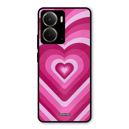 Red Pink Heart Realme P3 Mobile Back Cover - Aesthetic PrintShield Case