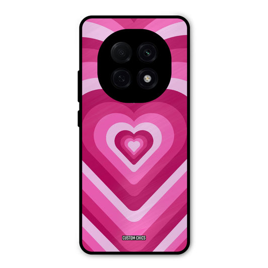 Red Pink Heart Oppo F29 Pro Mobile Back Cover - Aesthetic PrintShield Case