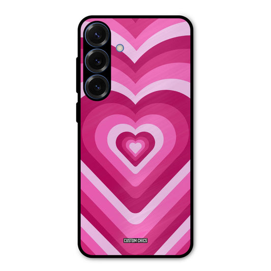 Red Pink Heart Samsung Galaxy S25 Plus Mobile Back Cover - Aesthetic PrintShield Case