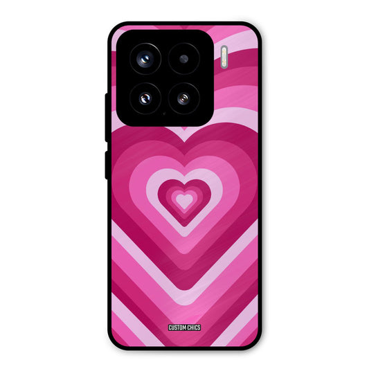 Red Pink Heart Xiaomi 15 5G Mobile Back Cover - Aesthetic PrintShield Case
