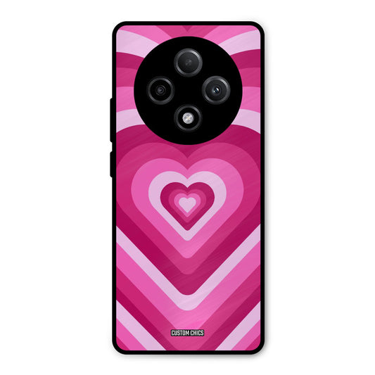 Red Pink Heart Oppo F27 Pro Plus 5G Mobile Back Cover - Aesthetic PrintShield Case