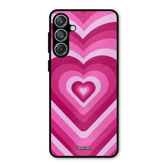 Red Pink Heart Samsung Galaxy M55 5G Mobile Back Cover - Aesthetic PrintShield Case
