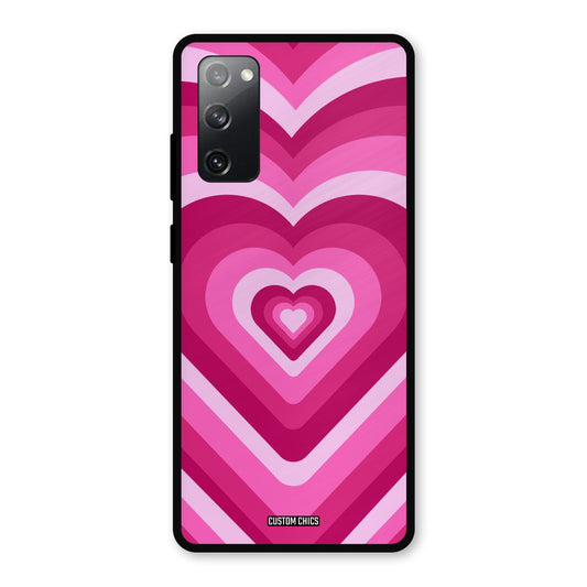 Red Pink Heart Samsung Galaxy S20 FE 5G Mobile Back Cover - Aesthetic PrintShield Case