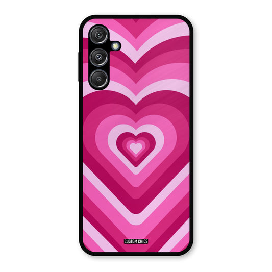 Red Pink Heart Samsung Galaxy M34 5G Mobile Back Cover - Aesthetic PrintShield Case