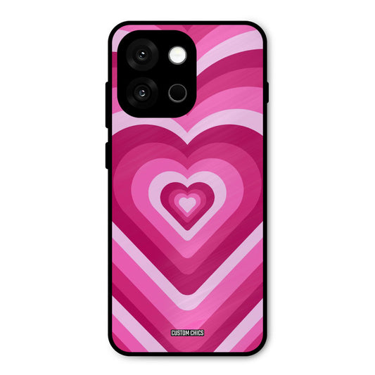 Red Pink Heart Oneplus 13s Mobile Back Cover - Aesthetic PrintShield Case