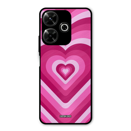 Red Pink Heart Redmi 13 5G Mobile Back Cover - Aesthetic PrintShield Case