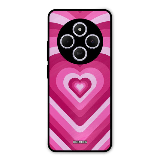 Red Pink Heart Poco M7 Mobile Back Cover - Aesthetic PrintShield Case