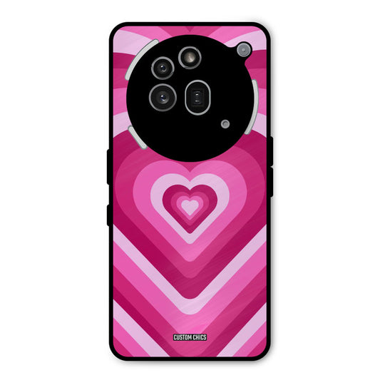 Red Pink Heart Nothing Phone 3A Pro Mobile Back Cover - Aesthetic PrintShield Case