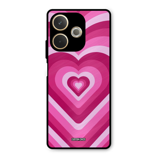 Red Pink Heart Oppo A5 Pro Mobile Back Cover - Aesthetic PrintShield Case