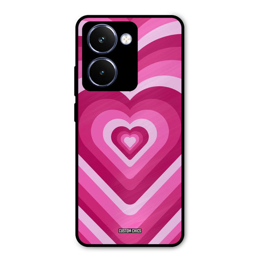 Red Pink Heart Realme P3 Ultra Mobile Back Cover - Aesthetic PrintShield Case