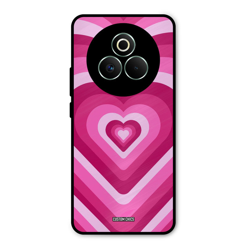 Red Pink Heart Realme P3 Pro 5G Mobile Back Cover - Aesthetic PrintShield Case
