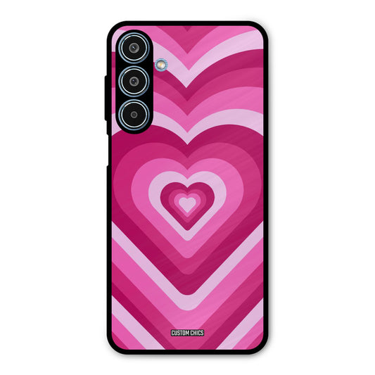 Red Pink Heart Samsung Galaxy M35 5G Mobile Back Cover - Aesthetic PrintShield Case