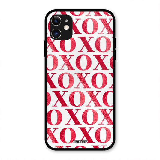 Red XOXO iPhone 11 Mobile Back Cover - Cute PrintShield Case