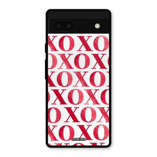 Red XOXO Google Pixel 6a Mobile Back Cover - Cute PrintShield Case