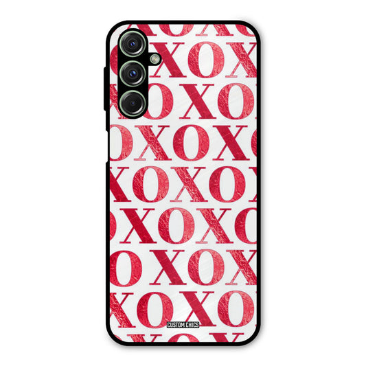 Red XOXO Samsung Galaxy M34 Mobile Back Cover - Cute PrintShield Case