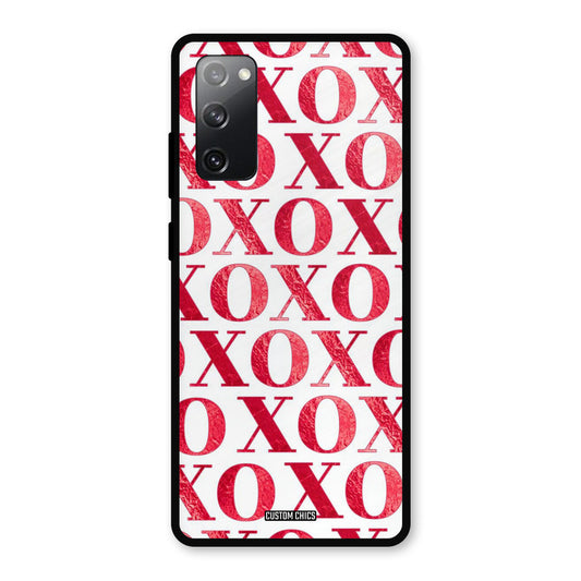 Red XOXO Samsung Galaxy S20 FE 5G Mobile Back Cover - Cute PrintShield Case