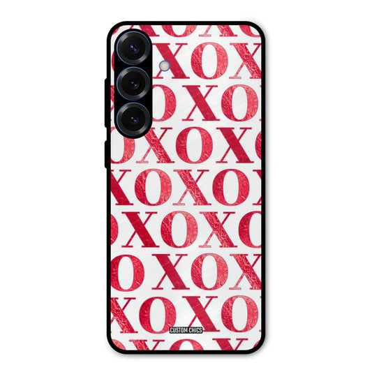Red XOXO Samsung Galaxy S25 Plus Mobile Back Cover - Cute PrintShield Case