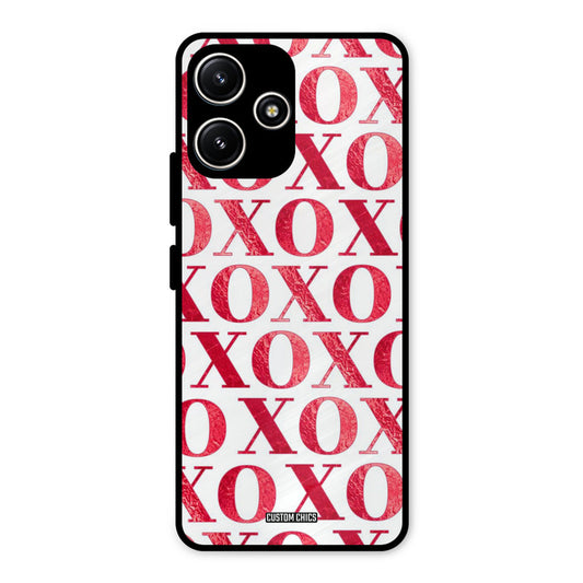Red XOXO Redmi 12 5G Mobile Back Cover - Cute PrintShield Case
