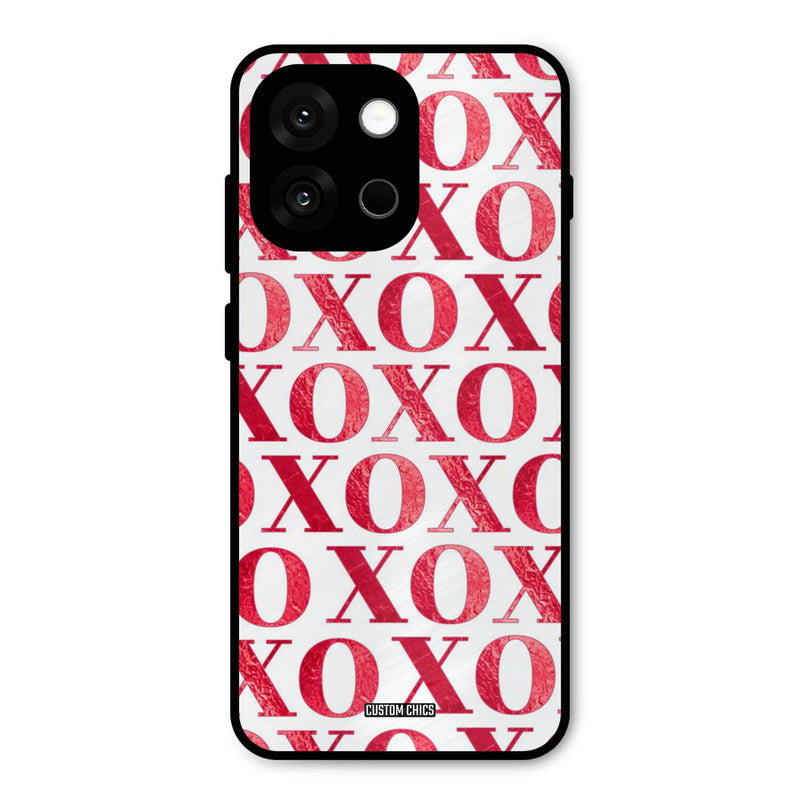 Red XOXO Oneplus 13s Mobile Back Cover - Cute PrintShield Case
