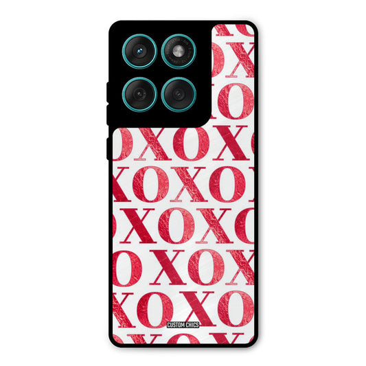 Red XOXO Motorola Edge 60 Mobile Back Cover - Cute PrintShield Case