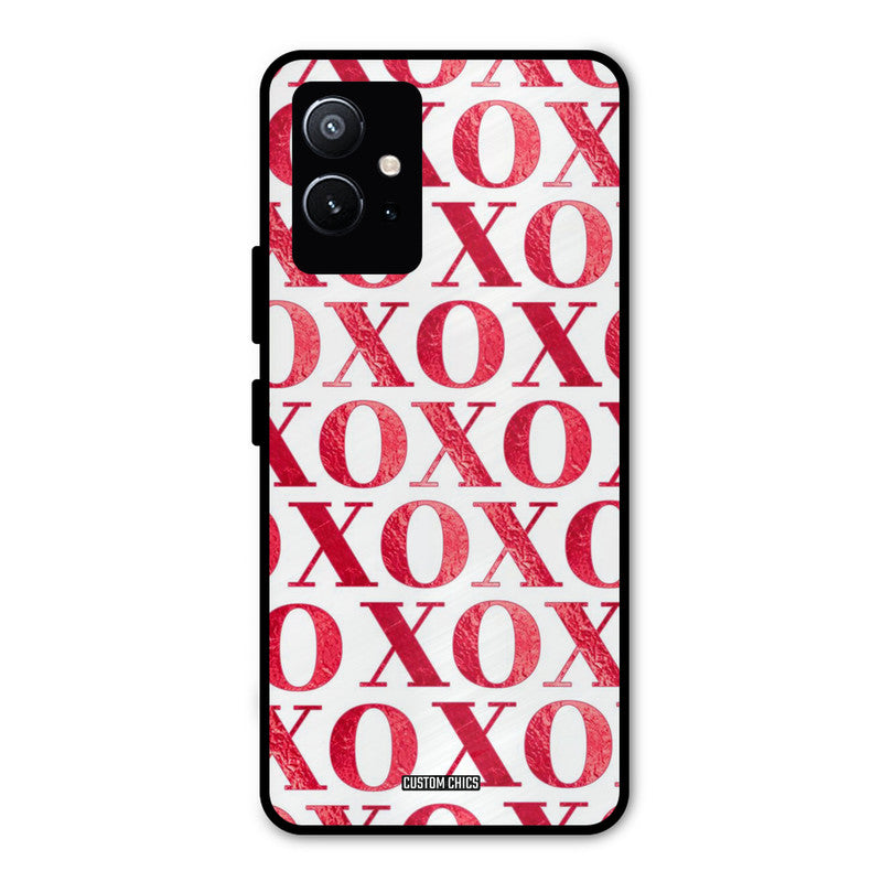 Red XOXO Vivo Y75 5G Mobile Back Cover - Cute PrintShield Case