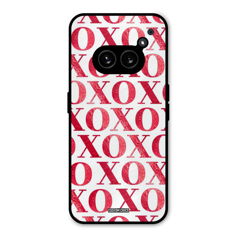 Red XOXO Nothing Phone 2a Mobile Back Cover - Cute PrintShield Case
