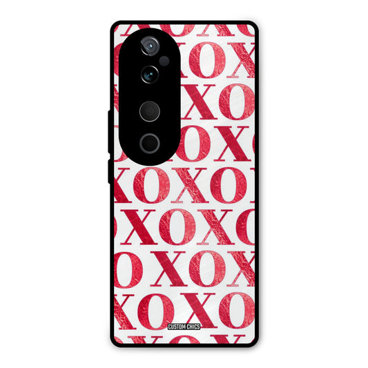 Red XOXO Vivo V40 Pro Mobile Back Cover - Cute PrintShield Case