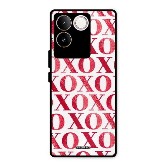 Red XOXO Vivo T2 Pro Mobile Back Cover - Cute PrintShield Case