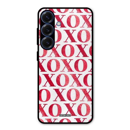 Red XOXO Samsung Galaxy S25 Mobile Back Cover - Cute PrintShield Case