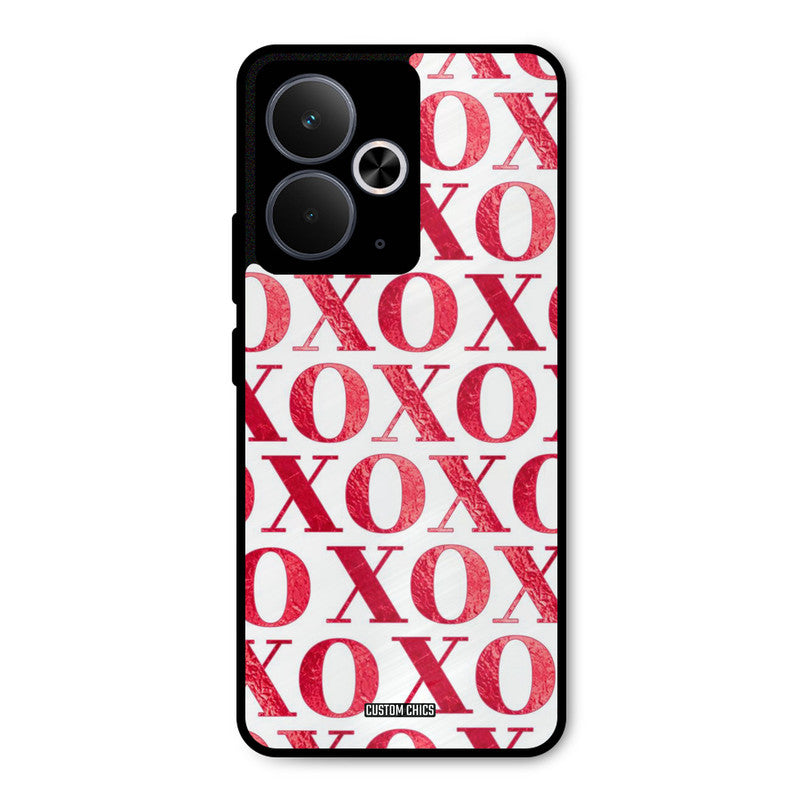Red XOXO Realme 14T Mobile Back Cover - Cute PrintShield Case