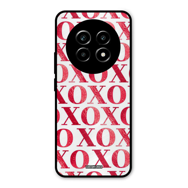 Red XOXO Realme 14 Pro lite Mobile Back Cover - Cute PrintShield Case