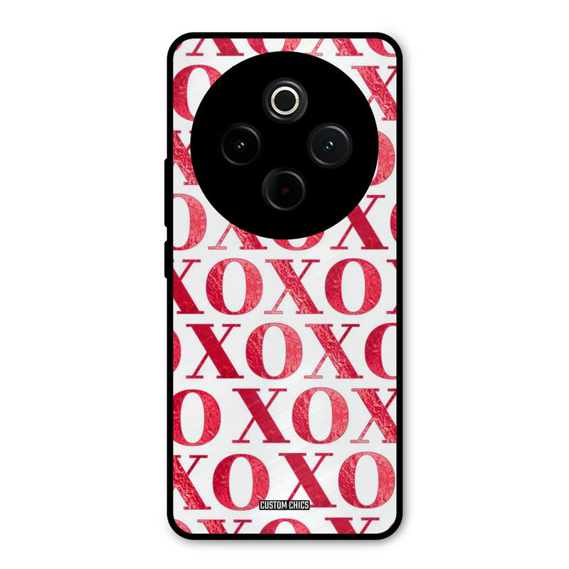 Red XOXO iQoo Z10 Mobile Back Cover - Cute PrintShield Case