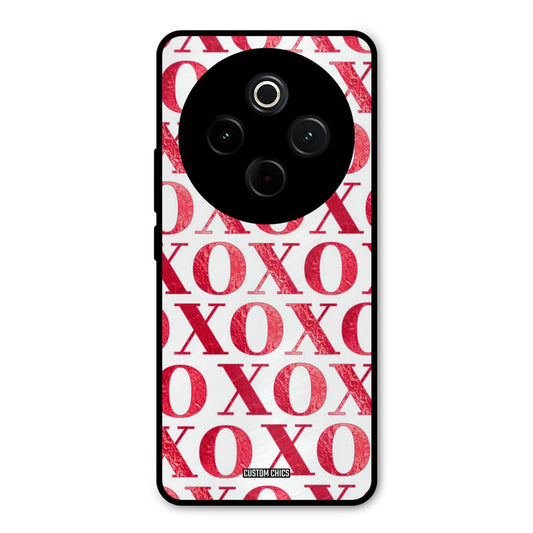 Red XOXO iQoo Z10 Mobile Back Cover - Cute PrintShield Case