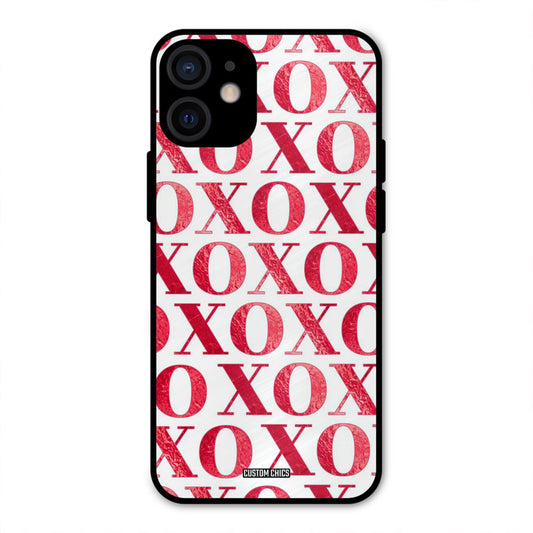 Red XOXO iPhone 12 Mini Mobile Back Cover - Cute PrintShield Case