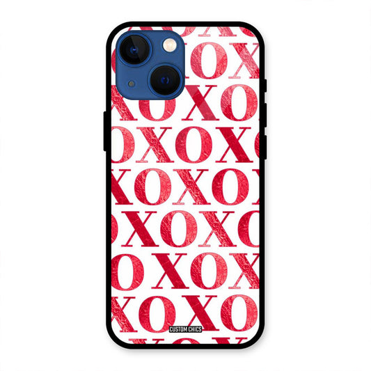 Red XOXO iPhone 13 Mini Mobile Back Cover - Cute PrintShield Case