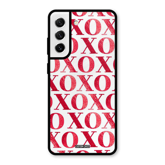 Red XOXO Samsung Galaxy S21 FE 5G Mobile Back Cover - Cute PrintShield Case